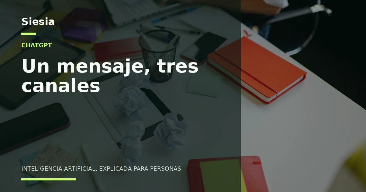 Cómo adaptar la misma idea a email, WhatsApp y LinkedIn sin que parezca copiada